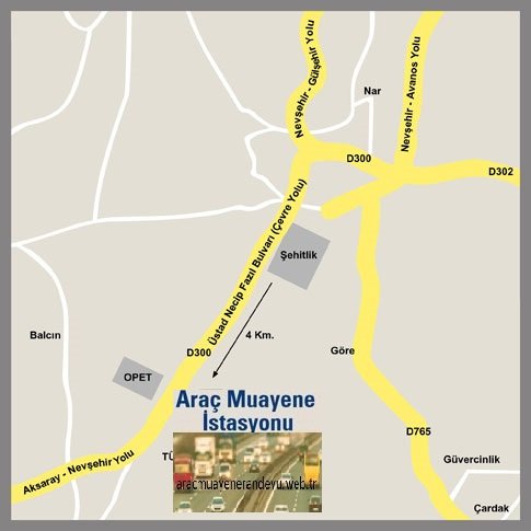 Nevşehir araç muayene istasyonu